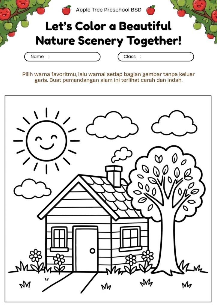 5. mewarnai-pemandangan-simple-rumah-kecil