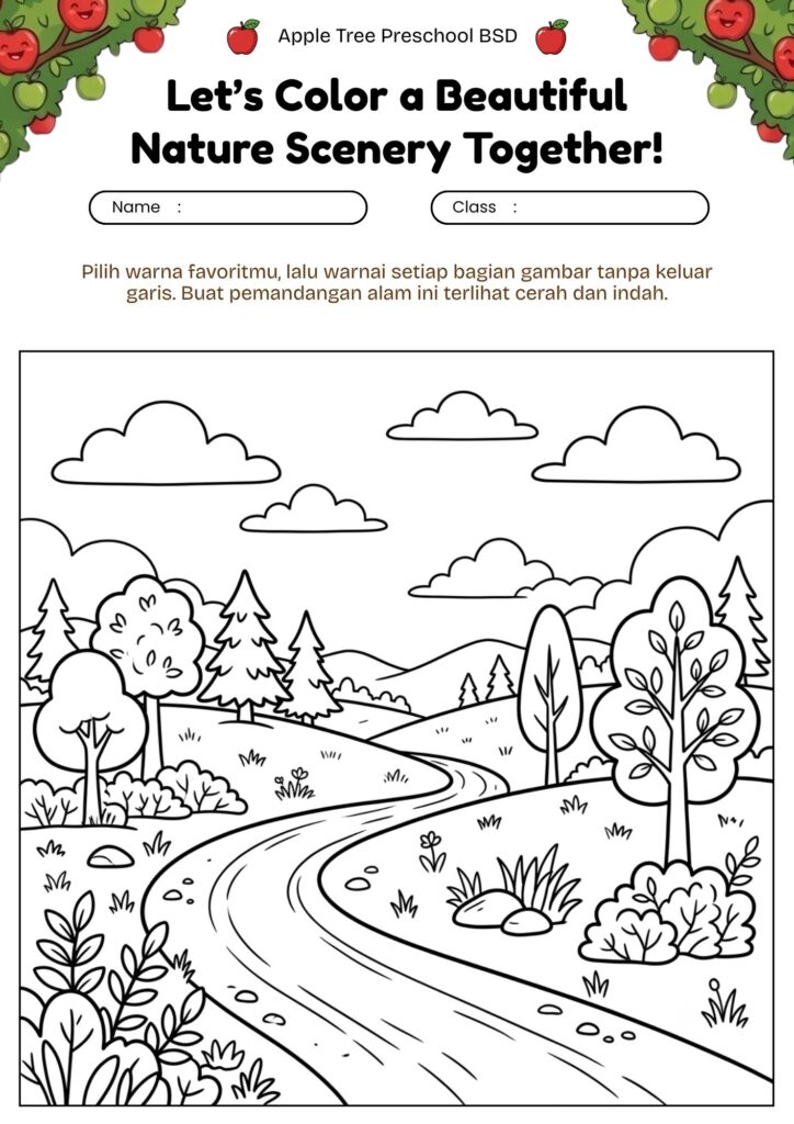 8. mewarnai-pemandangan-alam-anak-sd-detail-pepohonan