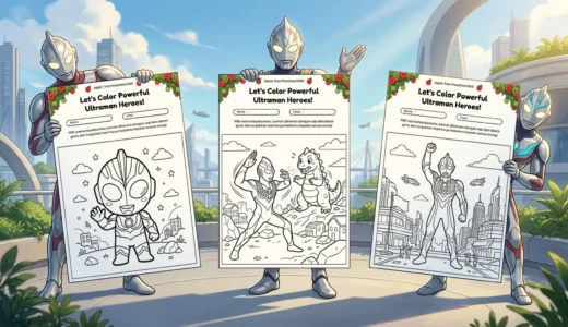 20 Kumpulan Gambar Mewarnai Ultraman Favorit Anak Laki Laki Anda