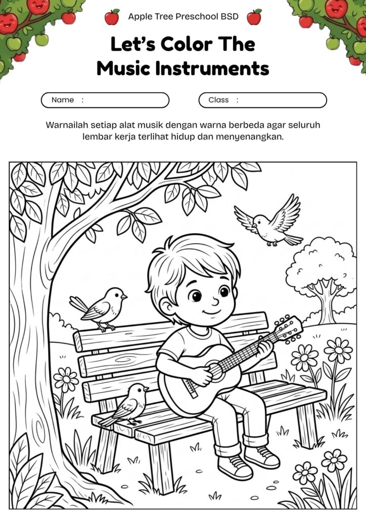 01-worksheet-mewarnai-anak-gitar-di-taman