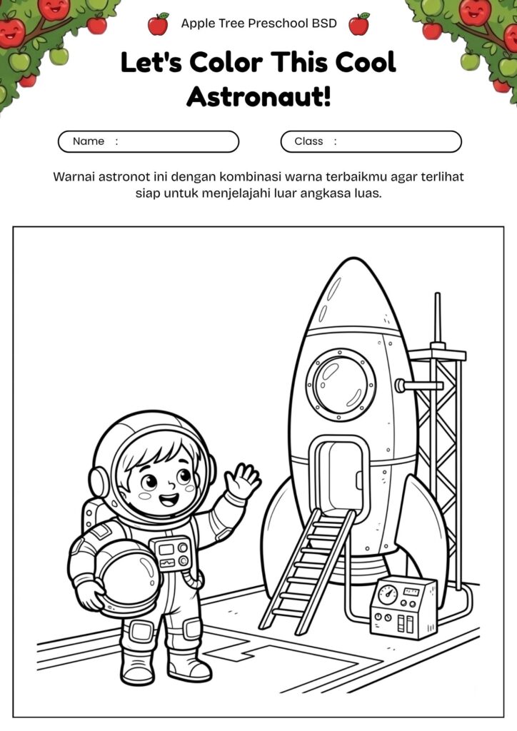 08-mewarnai-astronot-dengan-roket-kartun-lucu