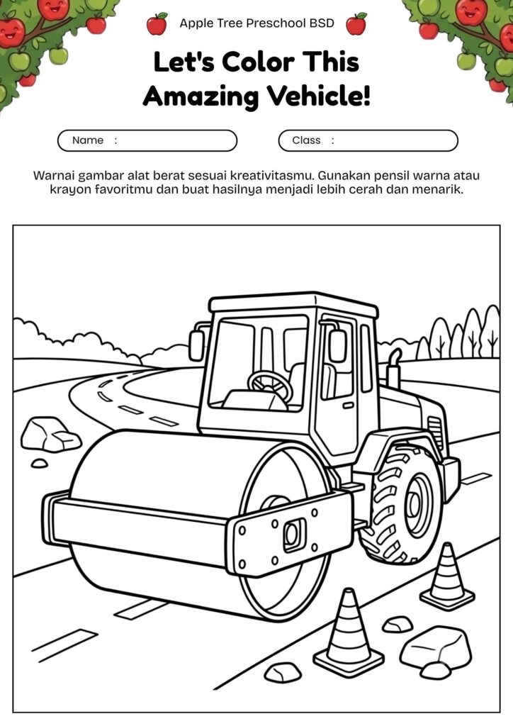 08-mewarnai-road-roller-di-jalan-raya