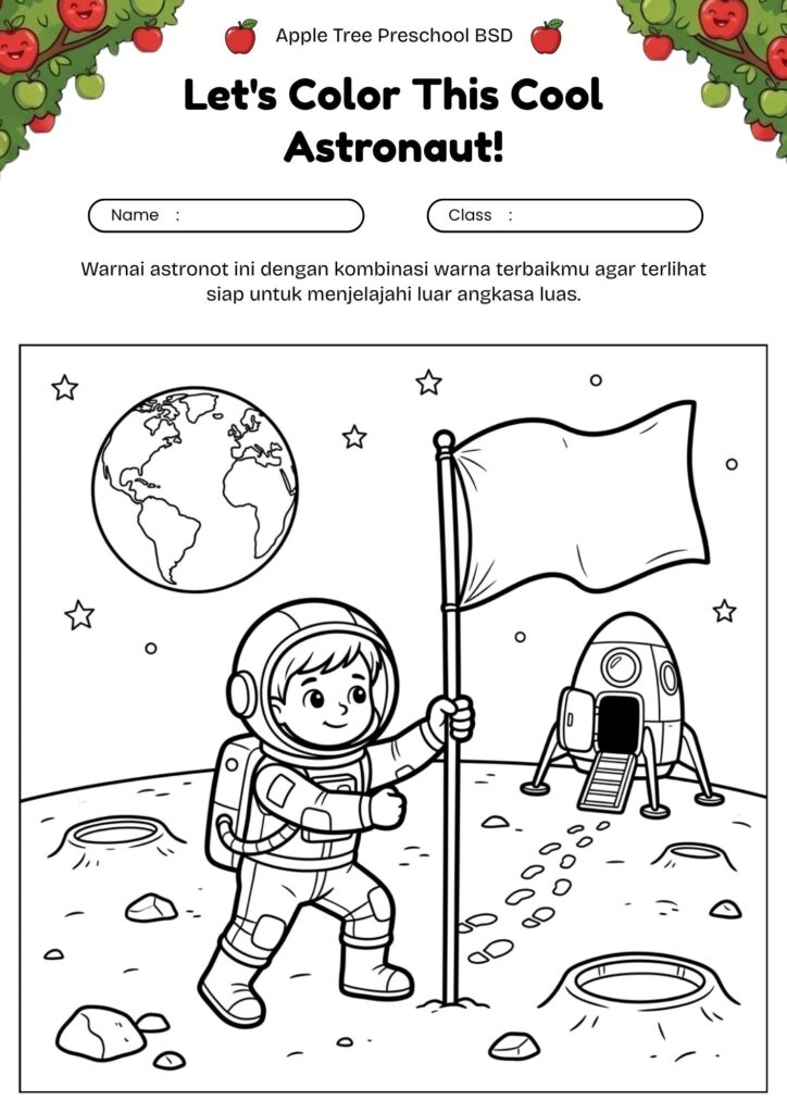 11-gambar-mewarnai-astronot-membawa-bendera-di-bulan