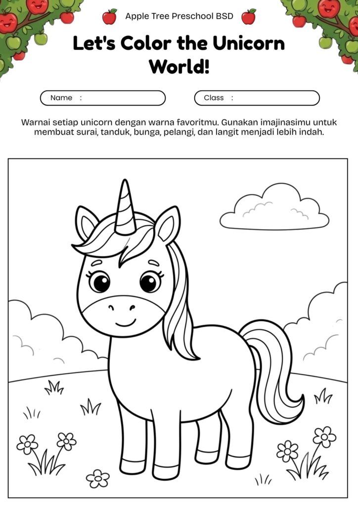 11-mewarnai-unicorn-sederhana-untuk-pemula