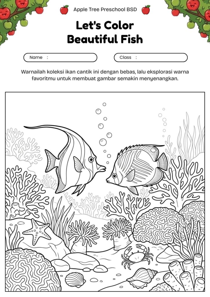 13_mewarnai_ikan_hias_laut_dengan_kerang_dan_karang