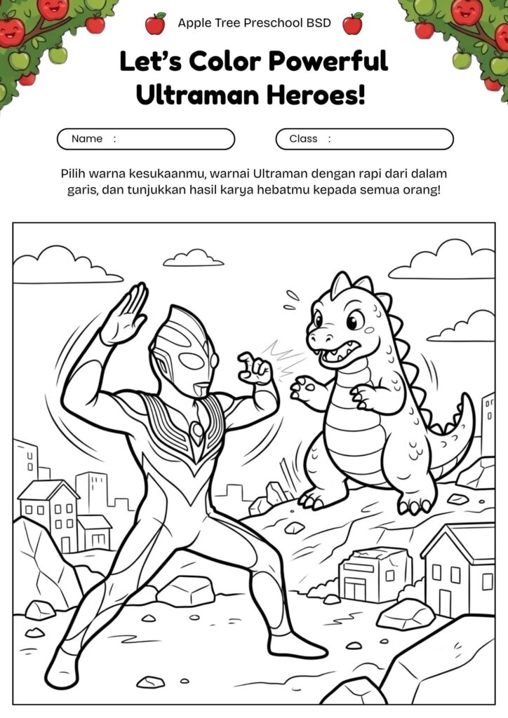 14_mewarnai_ultraman_melawan_monster_besar