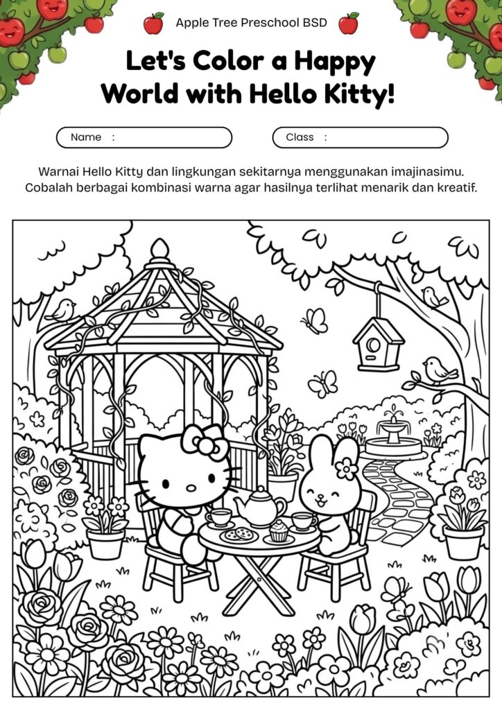 17_mewarnai_hello_kitty_minum_teh_bersama_teman