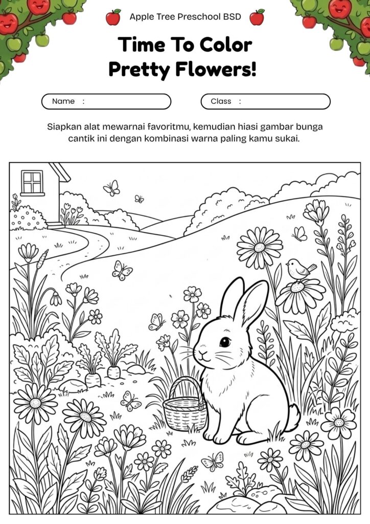 18-gambar-kelinci-dan-bunga-untuk-mewarnai-anak