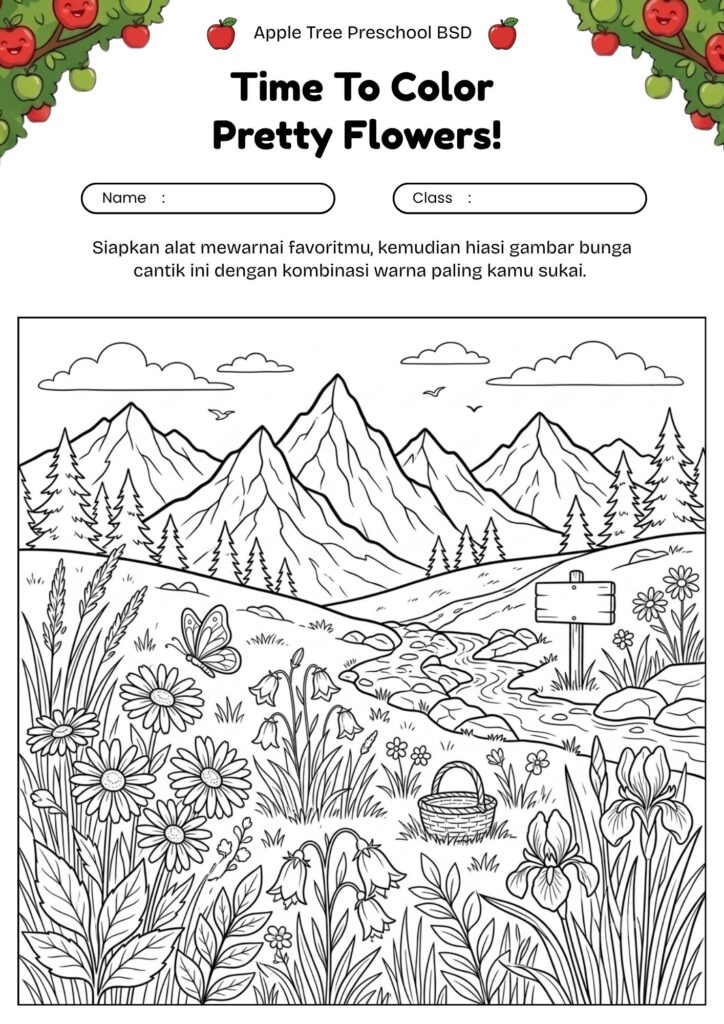 21-gambar-pemandangan-bunga-di-pegunungan-untuk-mewarnai