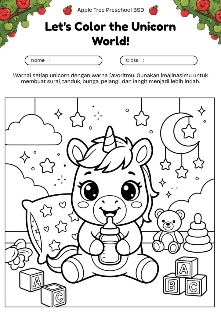 21-mewarnai-bayi-unicorn-dengan-botol-susu