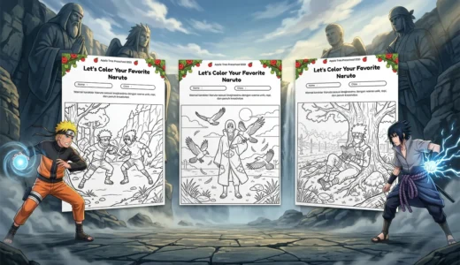25 Gambar Mewarnai Naruto Yang Disukai Anak dan Remaja