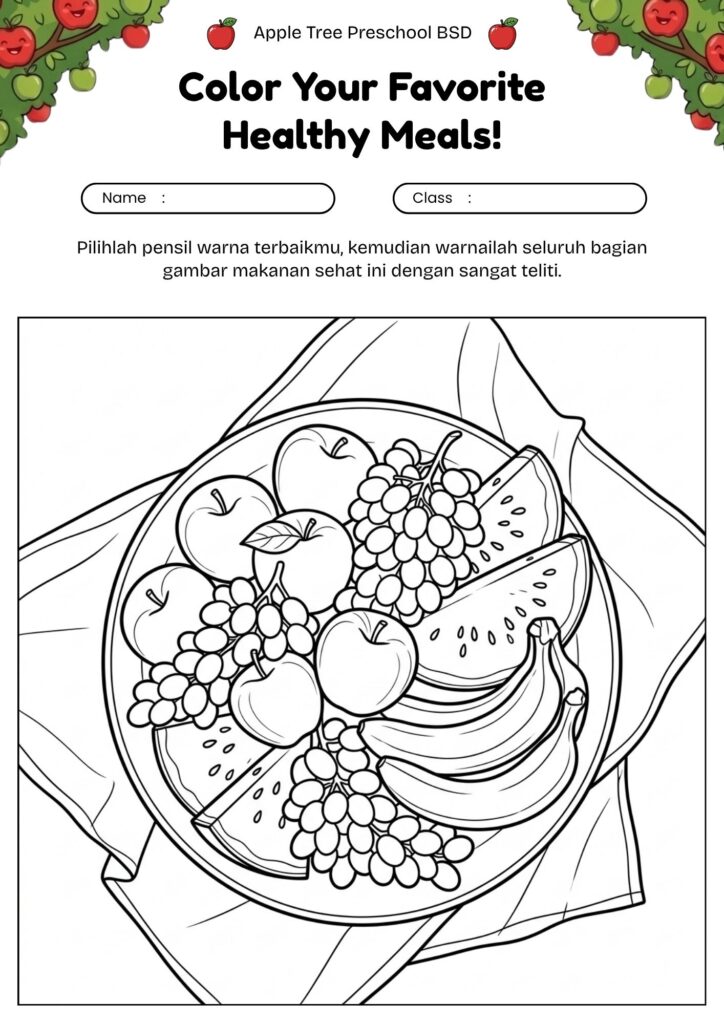 01-mewarnai-makanan-sehat-piring-buah-segar-anak