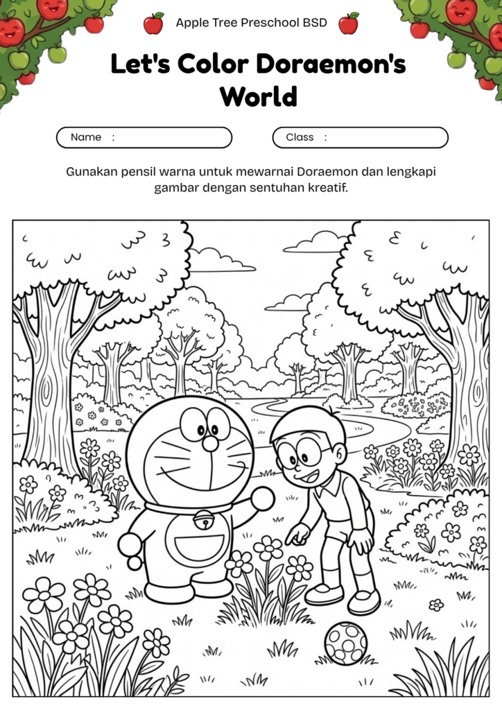 02_gambar_mewarnai_doraemon_dan_nobita_di_taman_doraemon_nobita_in_park_coloring_worksheet