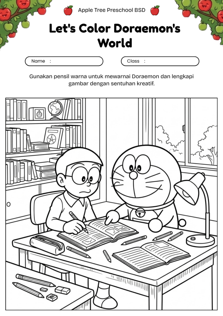 04gambar_mewarnai_doraemon_membantu_nobita_belajar_doraemon_helping_nobita_study_coloring_worksheet