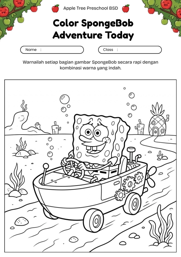05-mewarnai-spongebob-perahu-boat-driving-coloring-page