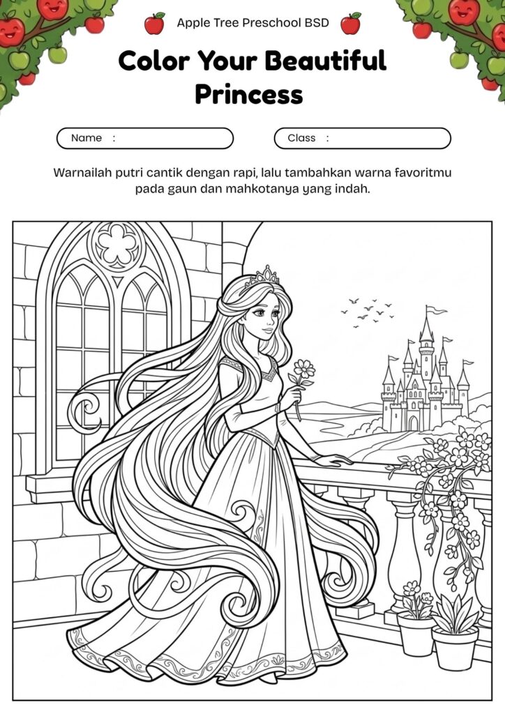 06-gambar-princess-rambut-panjang-untuk-mewarnai