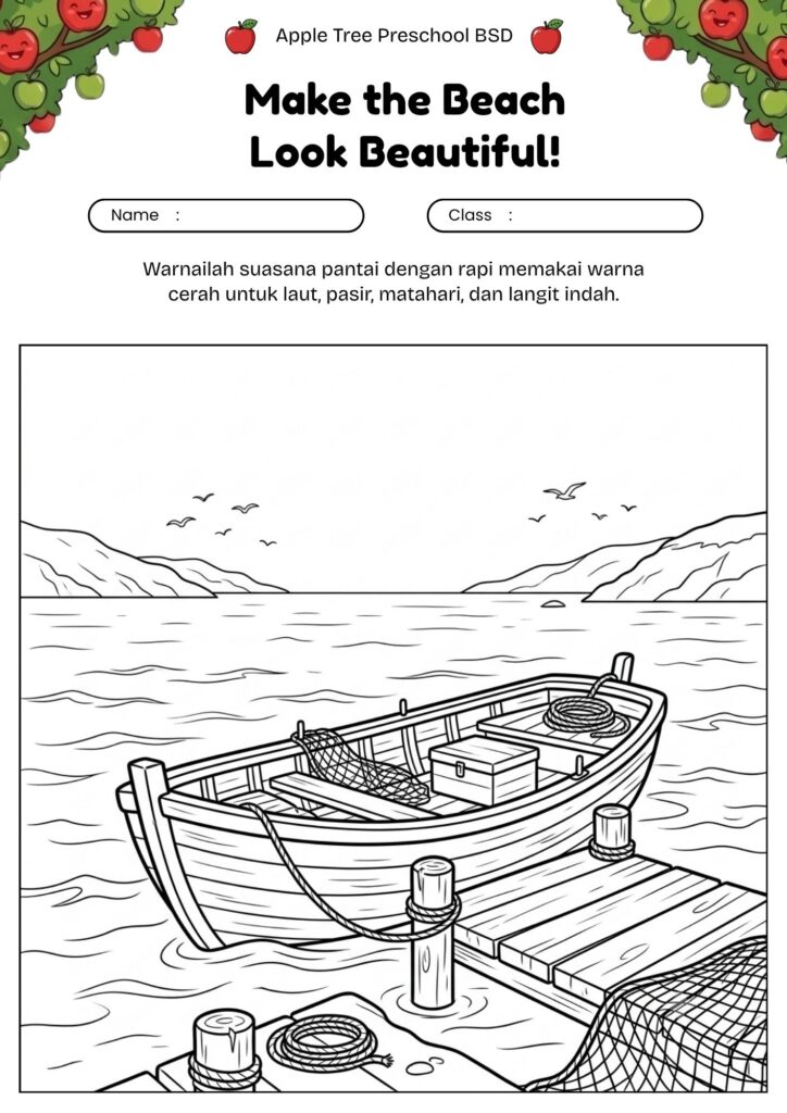 06_gambar_mewarnai_perahu_nelayan_di_pantai_worksheet_laut_anak