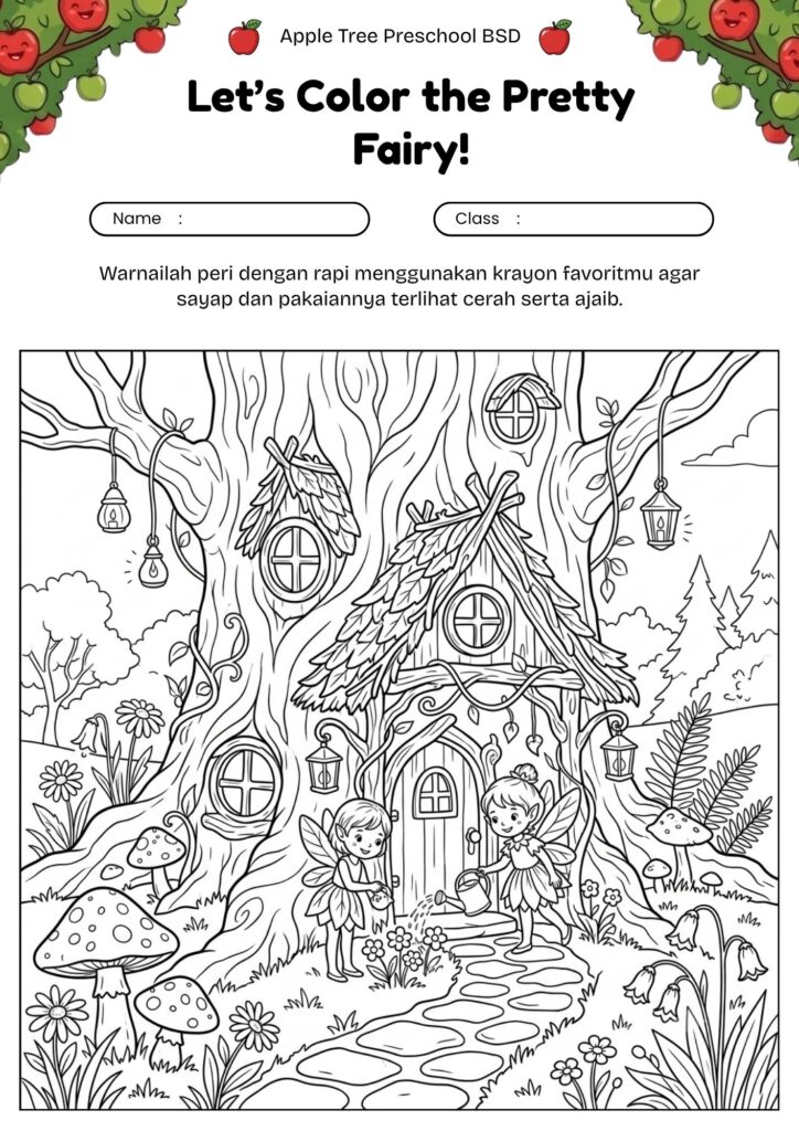 06_gambar_mewarnai_rumah_peri_di_dalam_pohon