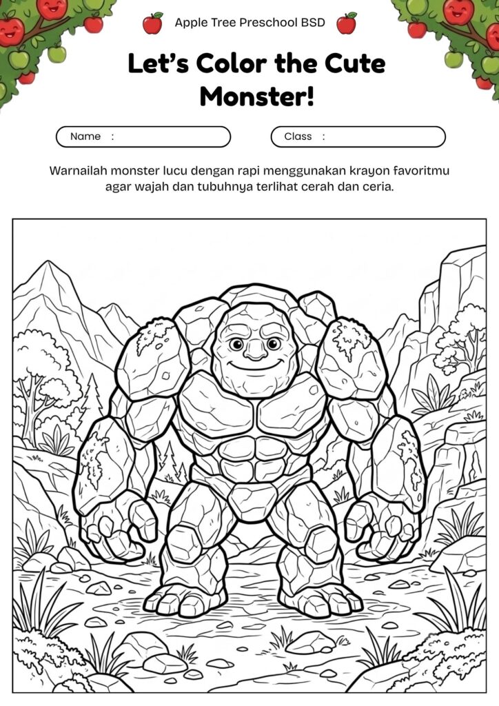 08_gambar_mewarnai_monster_batu_besar_ramah