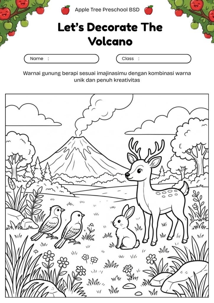 09_gambar_mewarnai_gunung_berapi_hewan_hutan