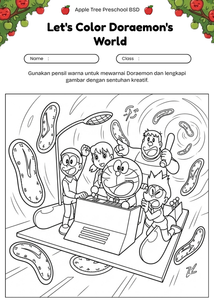 10_gambar_mewarnai_doraemon_mesin_waktu_doraemon_time_machine_adventure_coloring_worksheet