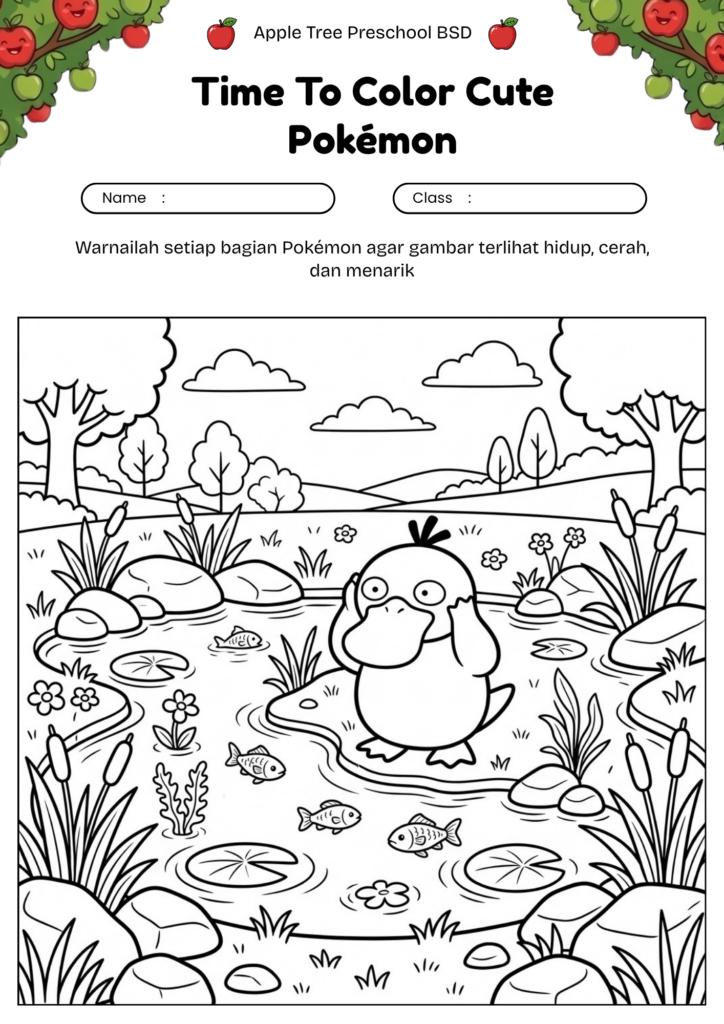 10_psyduck_coloring_pages_gambar_mewarnai_psyduck_sungai