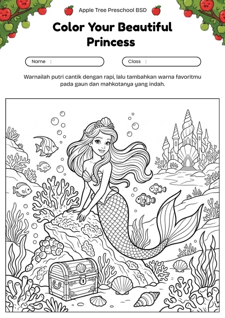 11-gambar-princess-mermaid-putri-duyung-untuk-mewarnai
