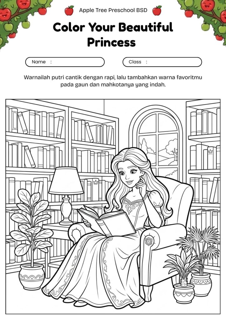 12-gambar-princess-membaca-buku-untuk-mewarnai-anak