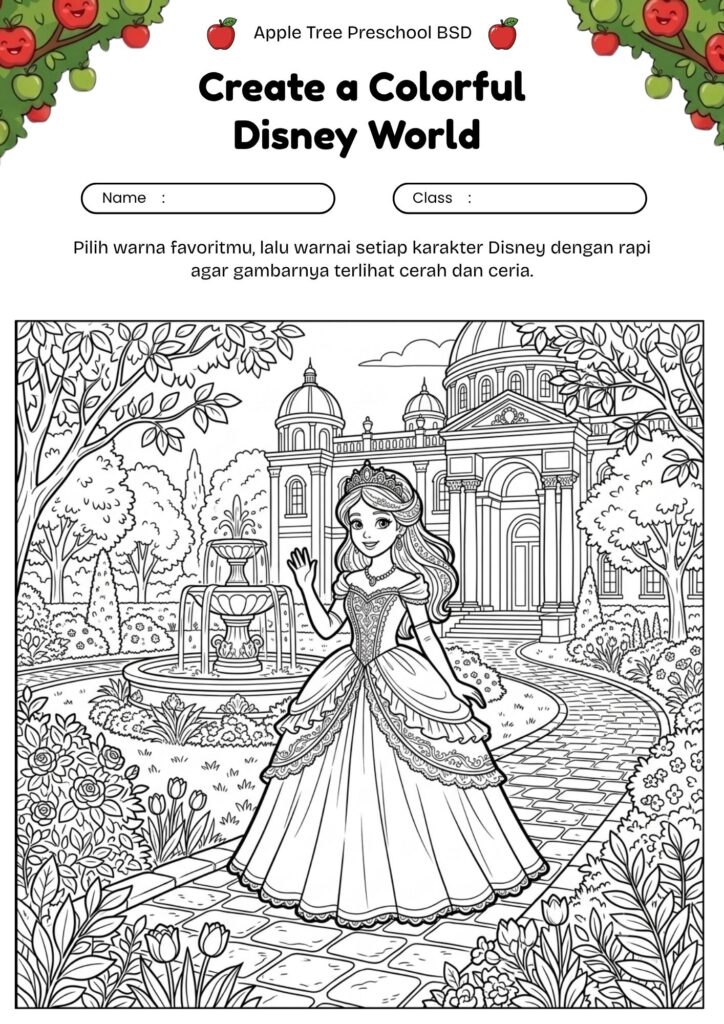 12_gambar_mewarnai_karakter_disney_cinderella_princess