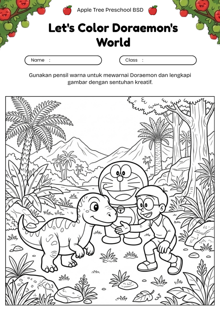 13_gambar_mewarnai_doraemon_bertemu_dinosaurus_doraemon_dinosaur_adventure_coloring_page