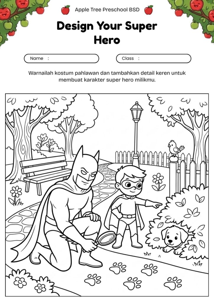 14-gambar-mewarnai-super-hero-batman-dan-robin-mencari-jejak