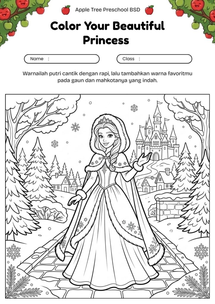 14-gambar-princess-musim-dingin-untuk-mewarnai-anak