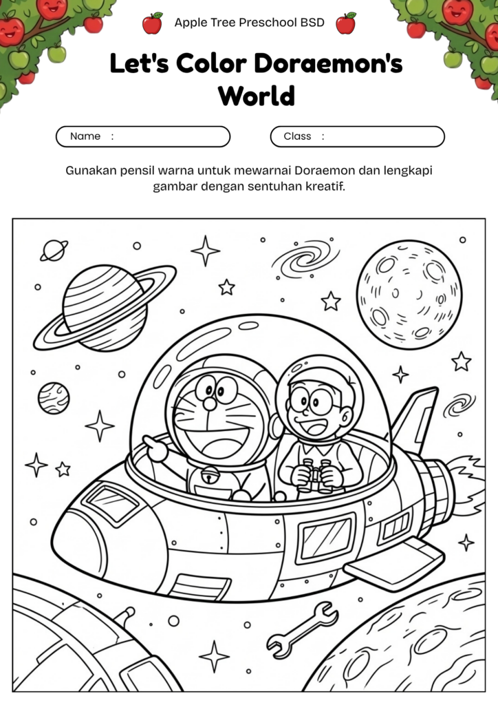 14_gambar_mewarnai_doraemon_luar_angakasa_doraemon_space_adventure_coloring_worksheet