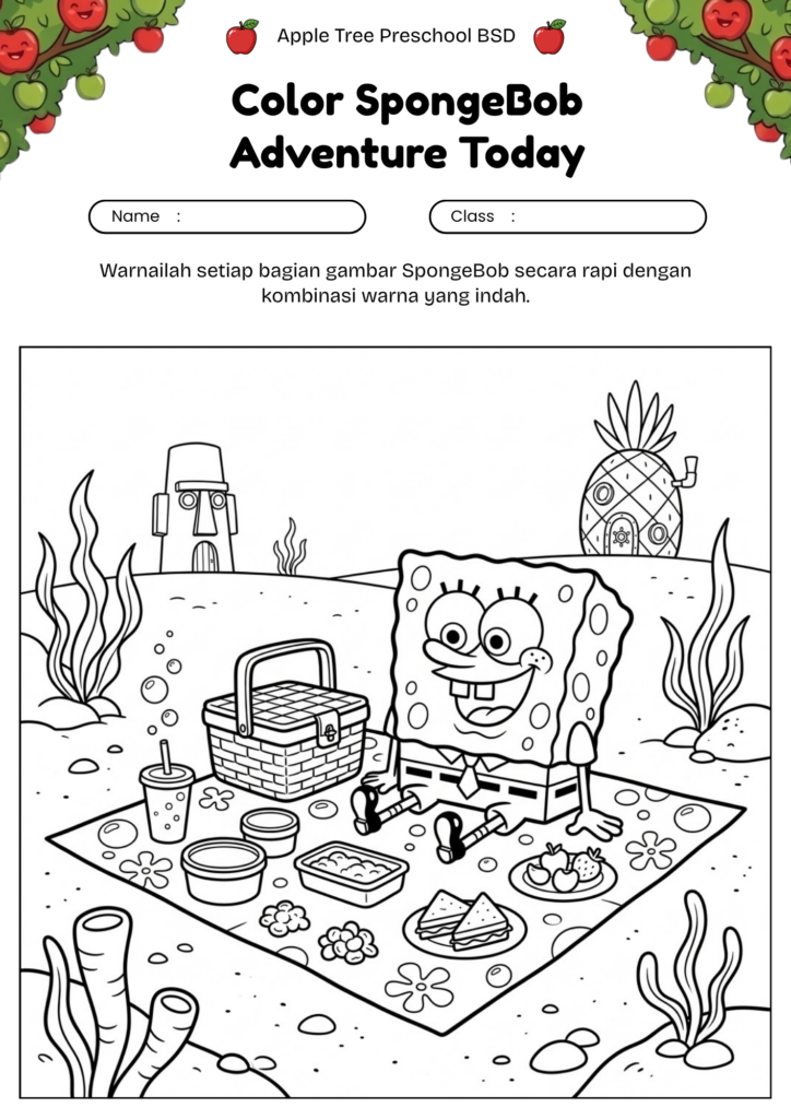 16-mewarnai-spongebob-piknik-laut-undersea-picnic-coloring-page