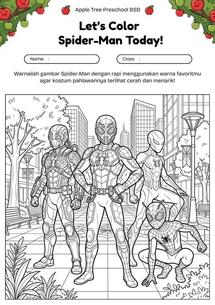 16.gambar_mewarnai_spider_verse_bersama_spiderman