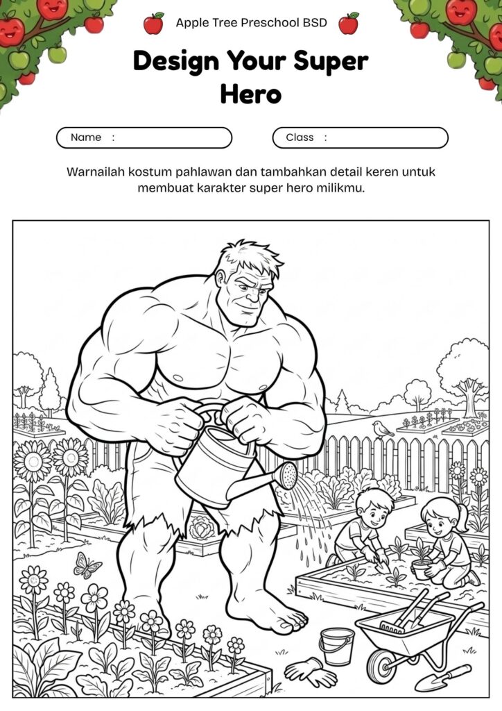 17-gambar-mewarnai-super-hero-hulk-berkebun-bersama-anak