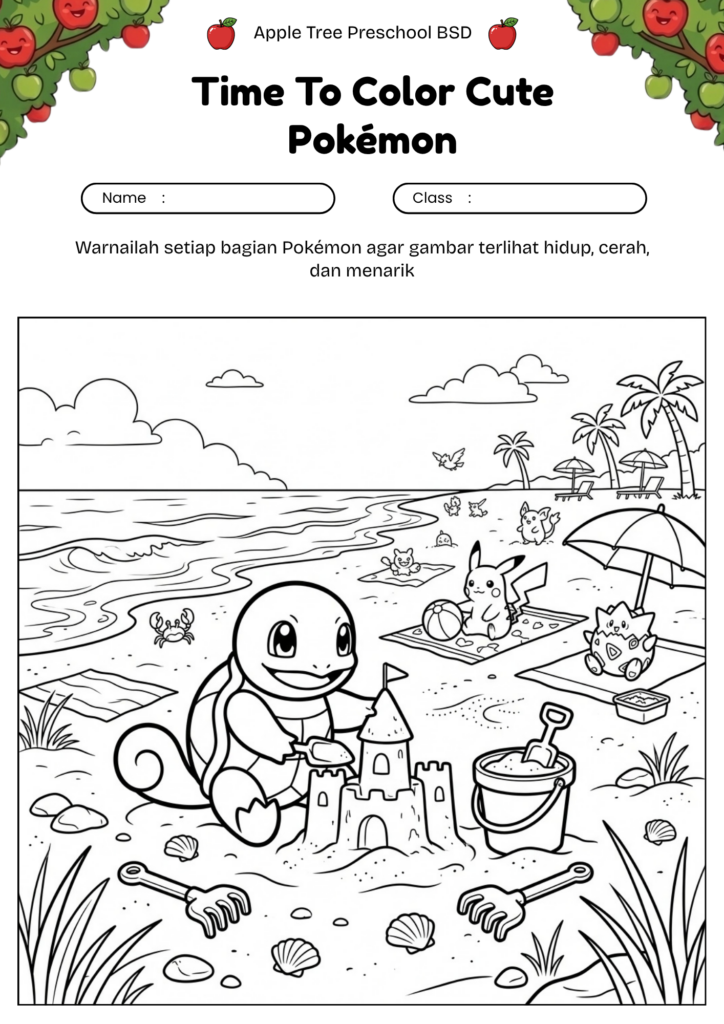 17_squirtle_coloring_pages_gambar_mewarnai_squirtle_pantai