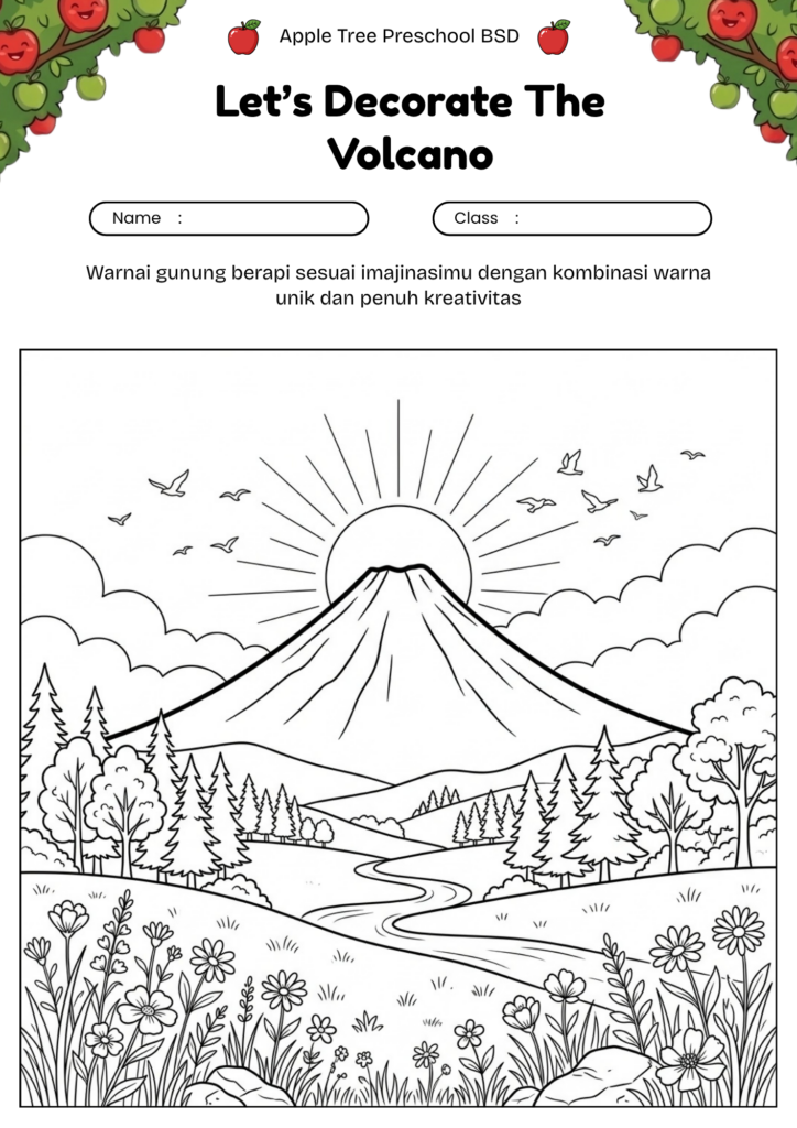 18_gambar_mewarnai_gunung_berapi_matahari_terbit