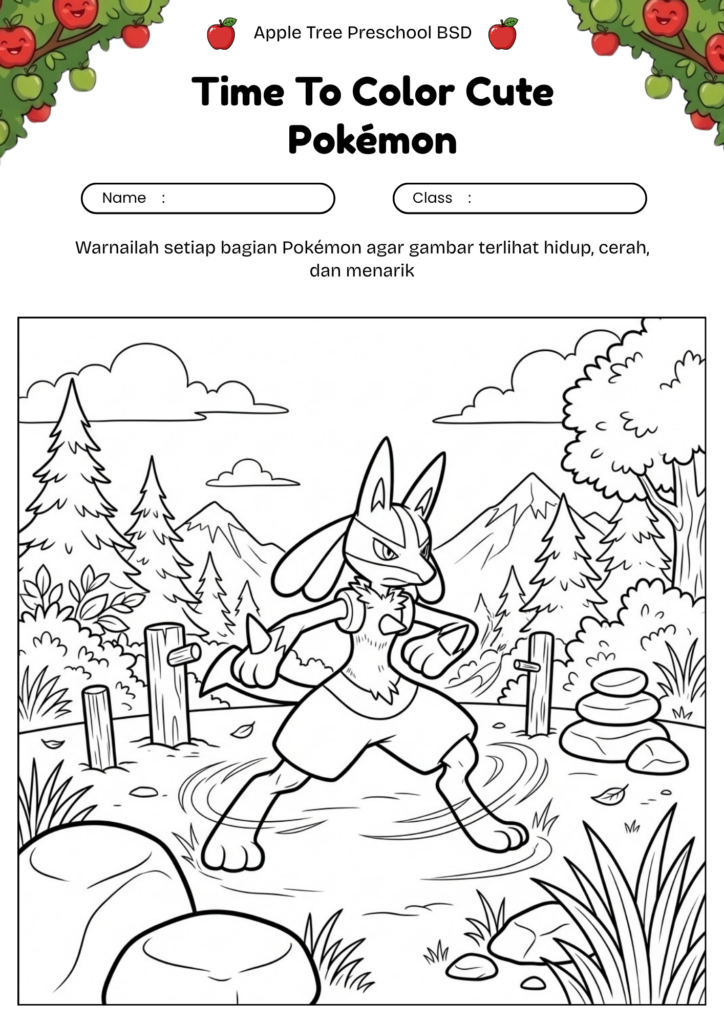 18_lucario_coloring_pages_gambar_mewarnai_lucario_ninja