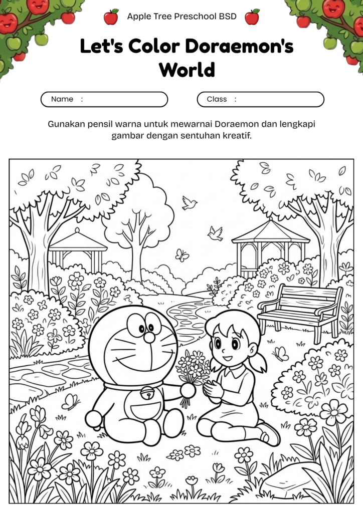 19_gambar_mewarnai_doraemon_dan_shizuka_bermain_doraemon_shizuka_friendship_coloring_page