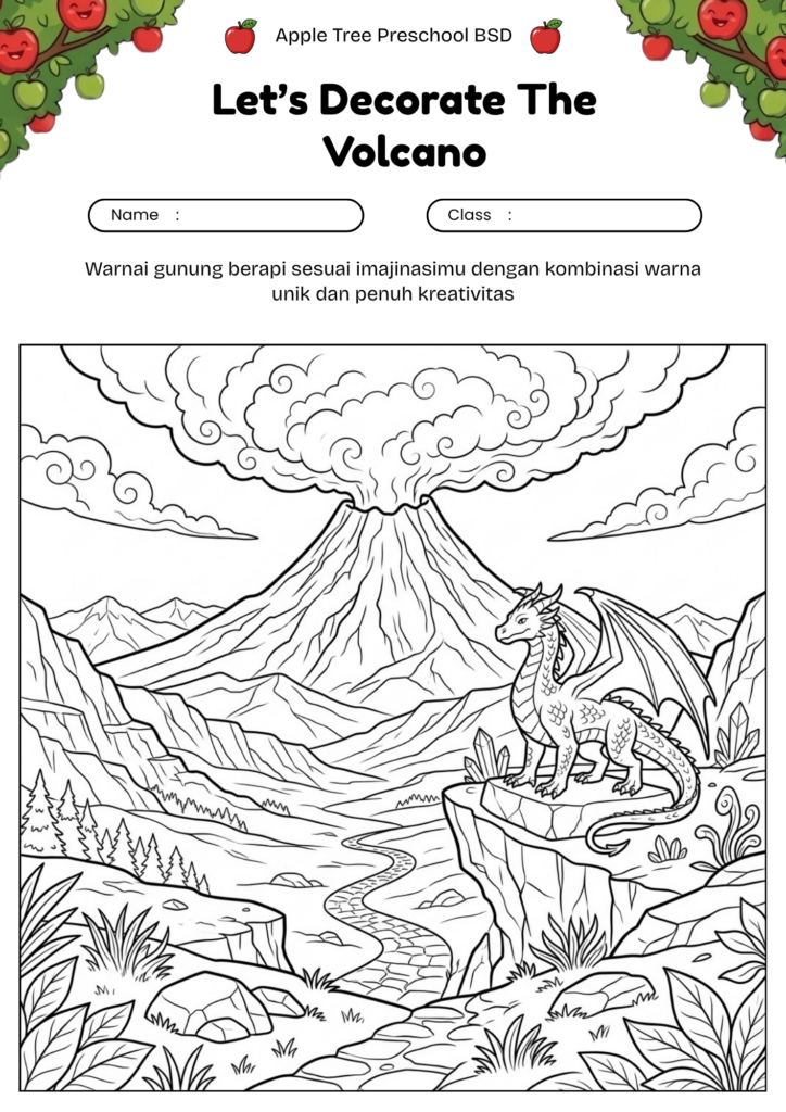 20_gambar_mewarnai_gunung_berapi_fantasi_ajaib