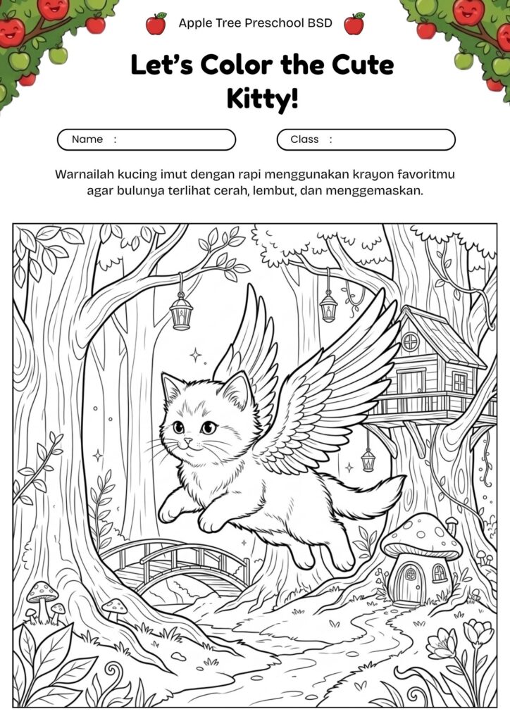20_gambar_mewarnai_kucing_peri_dengan_sayap_ajaib