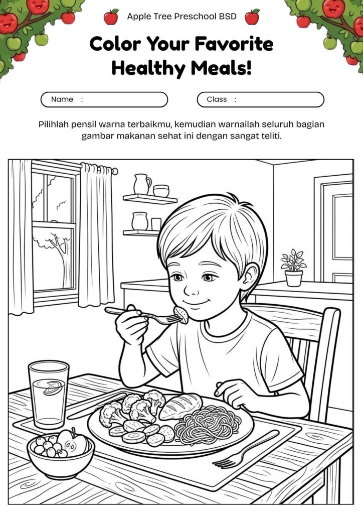 21-mewarnai-makanan-sehat-anak-sedang-makan