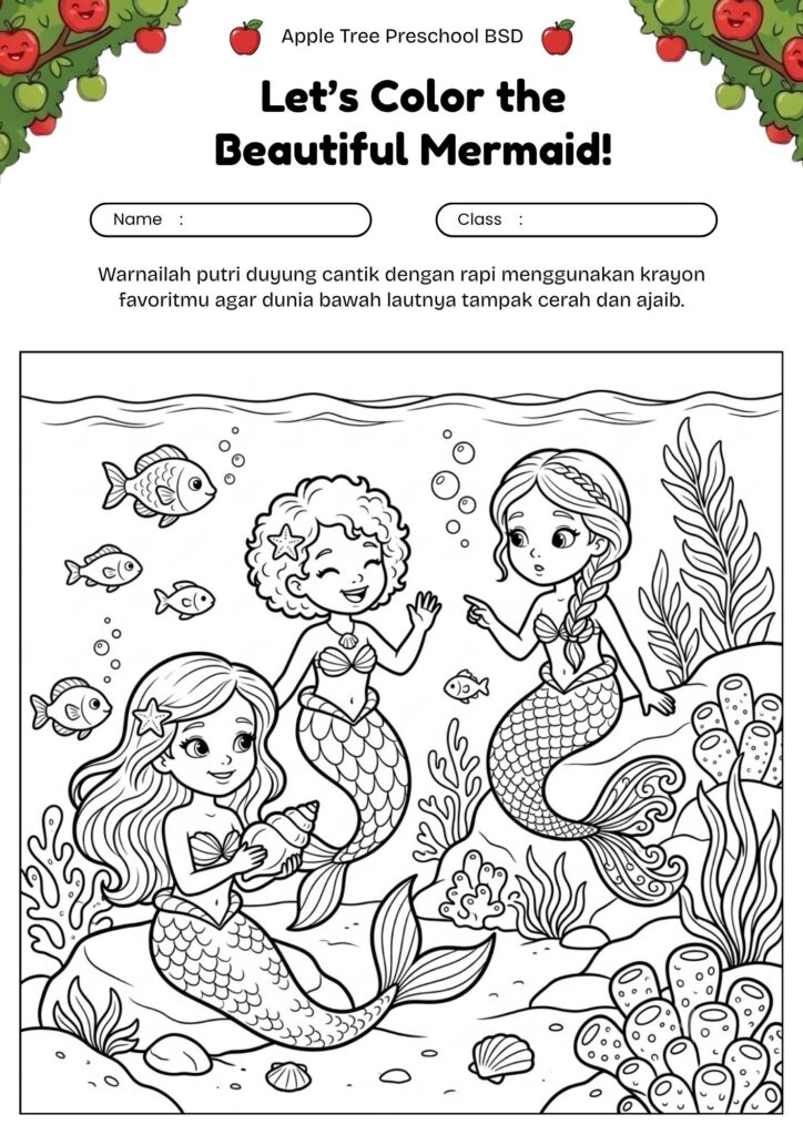22_mewarnai_gambar_kelompok_putri_duyung_bersama