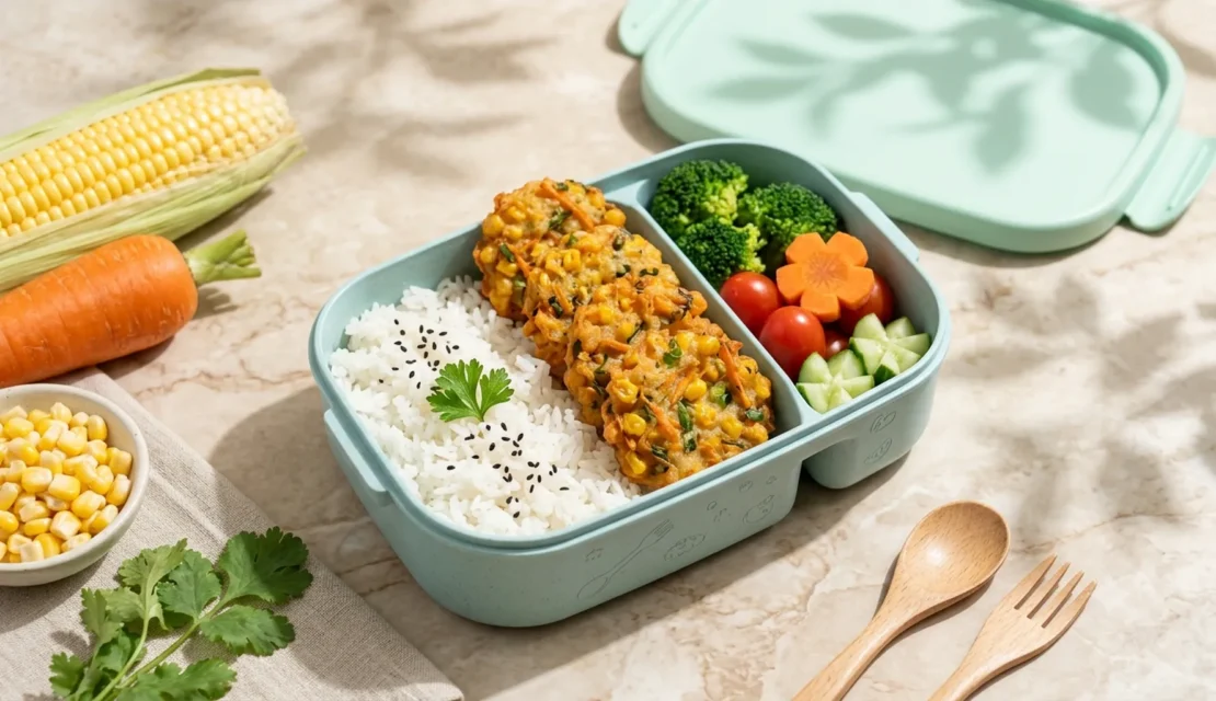 3. corn-fritters-rice-lunchbox-kids 2_www.educenter.id