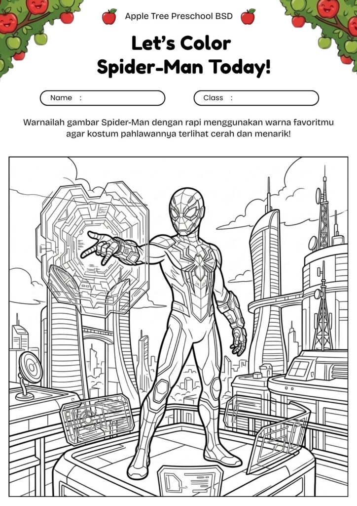 6.gambar_mewarnai_spiderman_2099_kostum_futuristik