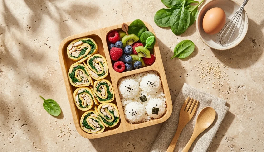 8. chicken-spinach-omelette-rolls-lunchbox_www.educenter.id