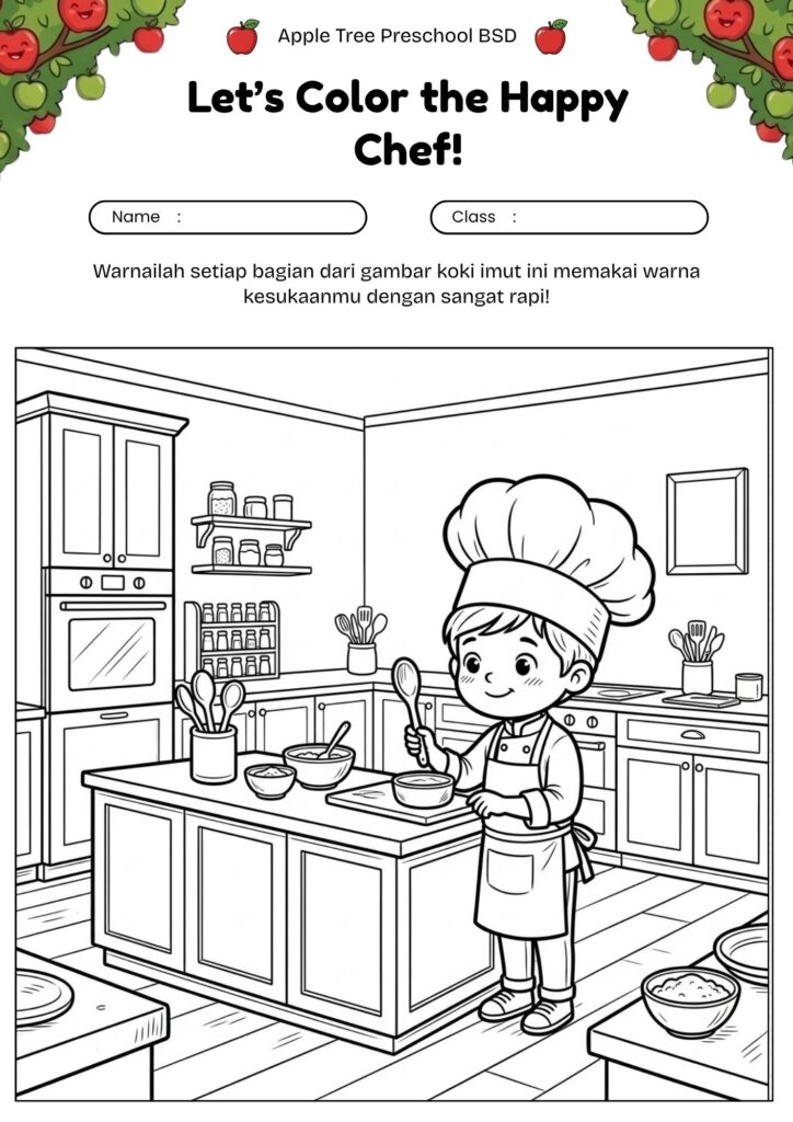 01_gambar_mewarnai_koki_cilik_dengan_topi_besar