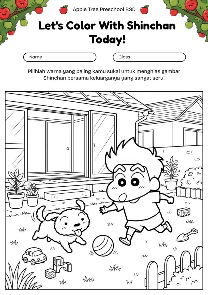01_gambar_mewarnai_shinchan_bermain_shiro_shinchan_coloring_page