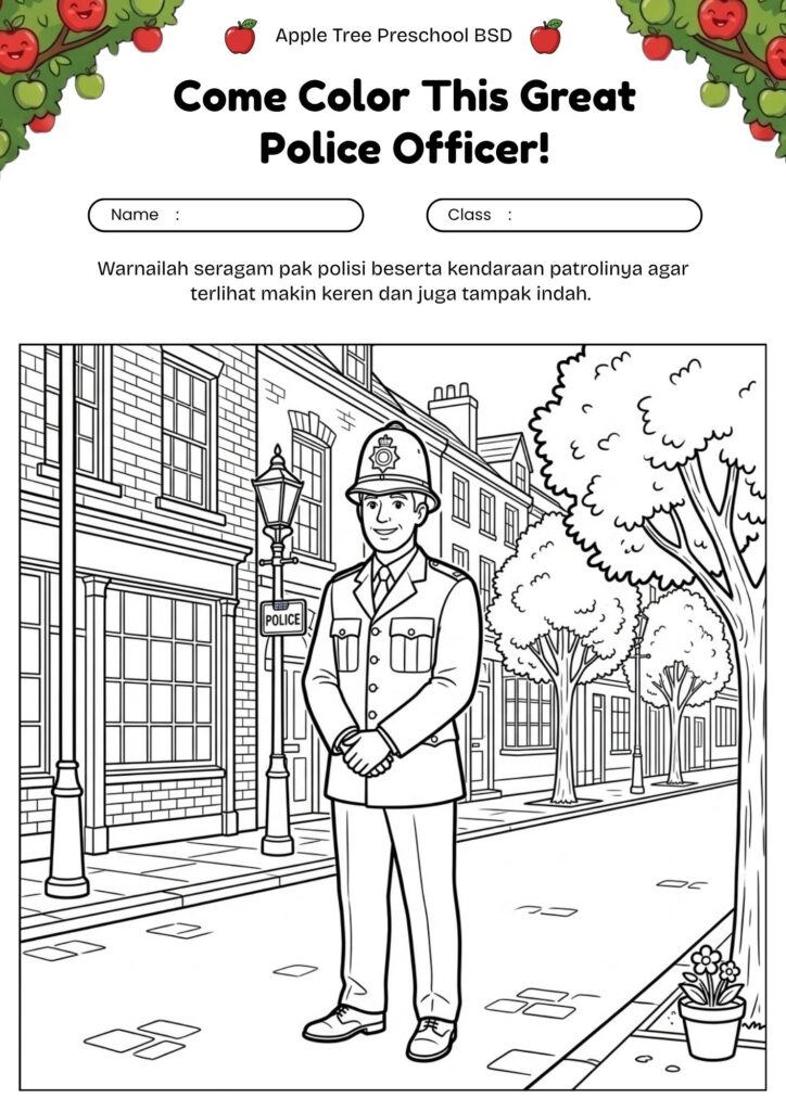 07_gambar_mewarnai_polisi_inggris_topi_khas_uk_police